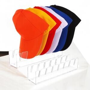 2 Pack Hat Stand for Baseball Caps Display and Organizer, No Install Acrylic Hat